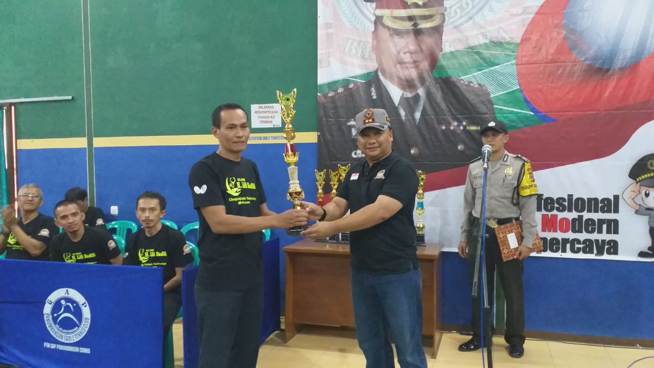 Turnamen Tenis Meja Kapolres Tasikmalaya Kota Cup Diserbu 